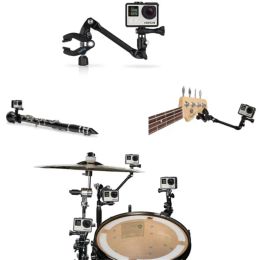 Caméras Jam Camera Music uchwyt do mocowania klipsa do Gopro Hero 9 8 7 5 Xiaomi Yi 4K SJCAM SJ5000 SJ6/8/10 EKEN H9R/5 Instrument gitarow