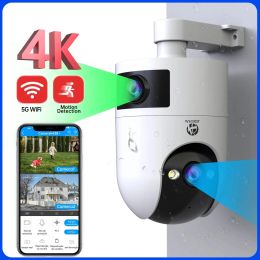 Cameras JOOAN 4K PTZ IP CAMERIE IP EXTÉRIEUR DOUBLE DOUBLE 5G CAMÉE DE SÉCURITÉ WIFI Suivi automatique Suivi Video Subsilance Camera Baby Monitor