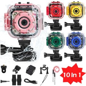 Caméras Enfant caméra étanche jouet caméra pour enfant casque de vélo Action vidéo Photo caméra 4K sous-marine Sport caméra Go Hero Pro caméra