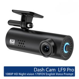 Cameras LF9pro Dash Cam WiFi Camera 12MP Full HD 1080p MP4 Night Vision Camera 170 degrés grand angle pour l'enregistrement de la voiture