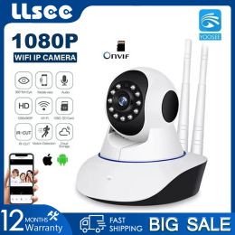 Camera's llsee yoosee 1080p draadloze wifi ip cctv camera mini ptz camera 2mp onvif twee richtingen audio p2p sd card voor cctv home surveillance