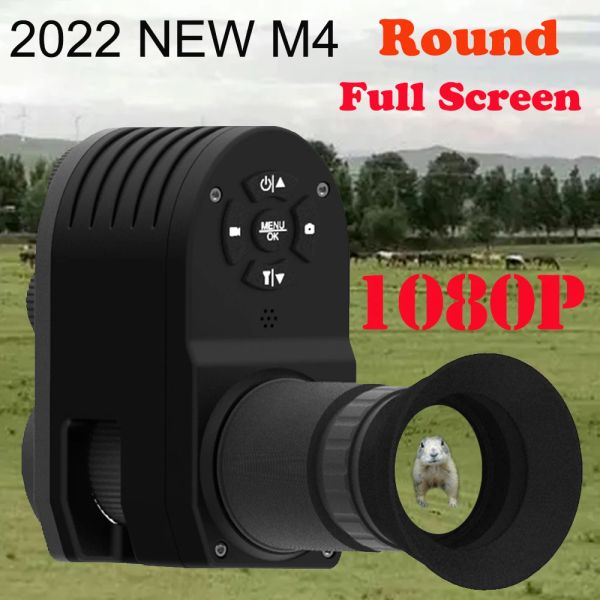 Cameras Megaorei 4 1080p HD Vision nocturne SPOPE CAM CAM CAME CAME PORTABLE Voir arrière Ajouter la pièce jointe 4x Équipement de zoom numérique