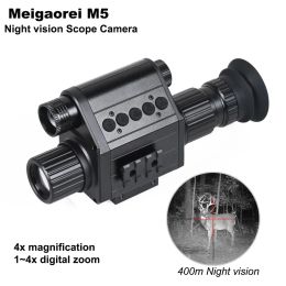 Caméras Megaorei M5 Hunting Camera infrarouge Night Vision Scope Device HD 1080p Vidéo Photo Wildlife Riflescopes Sight Night Night Night