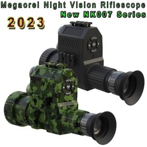 Cameras Megaorei NK007 2023 Nouveau 1080p Caméra de chasse de vision nocturne infrarouge monoculaire 1080p avec laser IR et Digtal Zoom 4