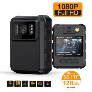 Camera's Mini Body Camera, Police Portable IP65 Waterdicht gemonteerde nok met 2 