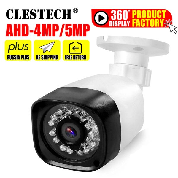 Cameras Mini CCTV AHD CAMERIE 5MP 4MP 1080P XVI4IN1 Full Digital Coaxial HD AHDH 5mN IN / EXTADOOR IR Vision nocturne IR.