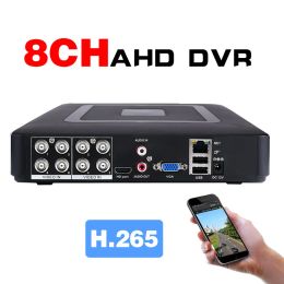 Caméras Mini DVR 8CH CCTV Recorder Prise en charge 1080p 2MP AHD CVI TVI Camera Security System / P2P Cloud Video Subsrowance DVR