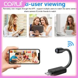 Cámaras Mini Mini Monitor 120 grados Vínculos de control remoto Wifi WIFI USB Monitor Detección de movimiento de movimiento 1080p Cámara WiFi inalámbrica