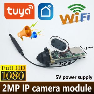 Cameras Mini Tuya Camera Module Diy Small 1080p Wireless IP Camera Chipset PCB Security P2P Two Way Audio Industrial Cam Smart Cloud