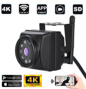 Cameras Mini WiFi 8MP 4K IP Camera IMX415 IMX335 IMX307 IR Cut 940 nm LED Sécurité Audio Surveillance RSTP Bird Cage Pet Cam Cam