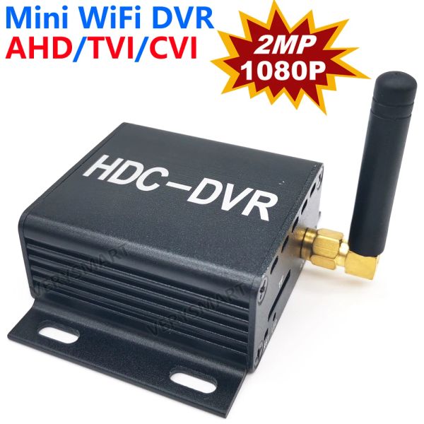 Cameras Mini WiFi DVR Recorder 2MP HD CCTV Car P2P DVR Système pour AHD / TVI / CVI / 720P / 1080P Cameras Prise en charge la carte de détection de mouvement TF Carte TF