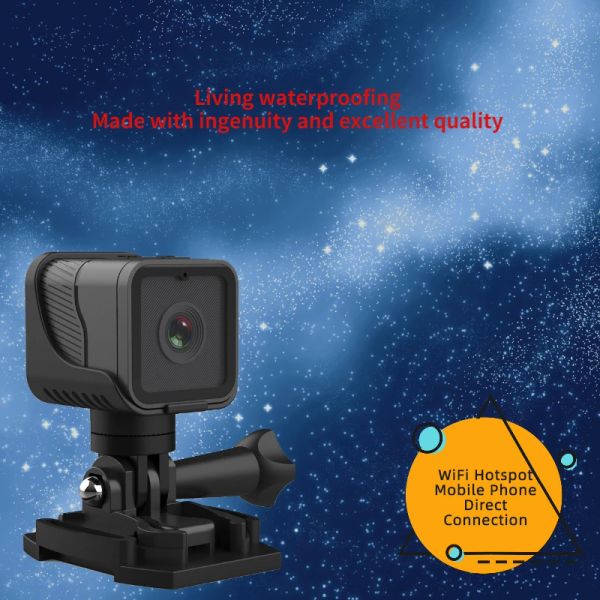 Cameras Mobile Camera Screen HD WiFi Mini HD 1080p Sports Camera Camera Sports DV DV Video sans fil de surveillance Casque Video