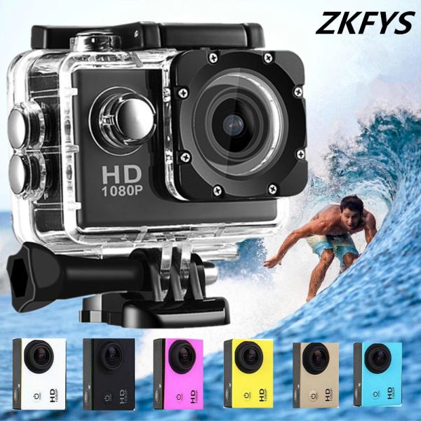 Cameras Motorcycle Dash Sports Action Vedio Camera 1080p / 60fps 2.0 LCD 170D Lens Full HD 30m Imperproof Pro Sports Camera Came