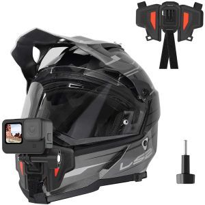 Cameras Motorcycle Casque Chin Mot pour GoPro Hero 11 10 9 8 7 6 5 Insta360 One RS R Akaso DJI Osmo Action 3 2 Accessoires de caméra