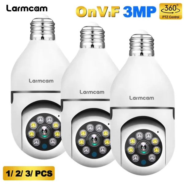 Cameras Nouveaux caméras 2K 3MP Caméra WiFi Surveillance CAM AI Suivi 1080p Baby Monitor Floodlight Color Night View Ptz Security Cam Carecam