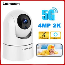 Cameras Nouveau 2K 4MP Baby Monitor 5G WiFi IP Camera AI Tracking Audio Superilance Camera Security Protection PTZ 1080P VIDEO