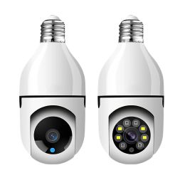Caméras Nouvelles caméras en bulbe E27 1080p HD Wireless Security Camera 2 voies infrarouges Night Vision 360 DEDECRED