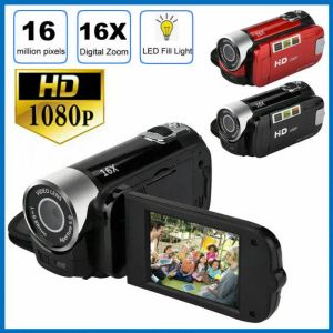 Caméras les plus récentes 1080p caméra complète HD HD 16 millions de pixels camconstres numériques Écran de caméra vidéo TFT LCD 24MP 16x Night Shoot Digital Zoom