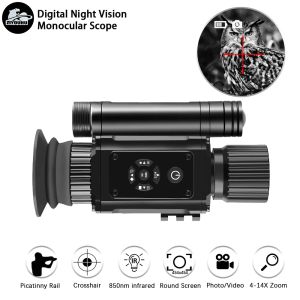 Cameras NV002 Digital Night Vision 1080p Caméra vidéo infrarouge monoculaire multiple mode Crosshair Hunting Night Scope Scope