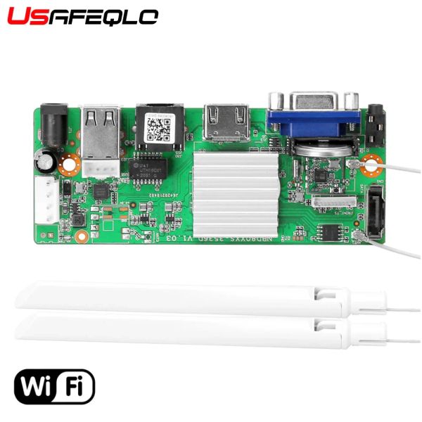 Cámaras NVR Wifi Board 4ch/5MP 8Ch/3MP Security Video Recorder H.265+ WiFi NVR Soporte de detección de cara humana Tarjeta TF SSD PTZ Wifi Camera