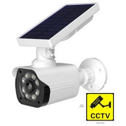 Camera's OnMyst Dummy Solar Security Camera Bullet Waterdicht Outdoor Indoor Fake Surveillance System met realistische rode flitslichten