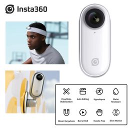 Caméras originales insta360 go caméra d'action 1080p vidéo sport AI édition auto-caméra panoramique à la main pour youtuber vlog yourdoor