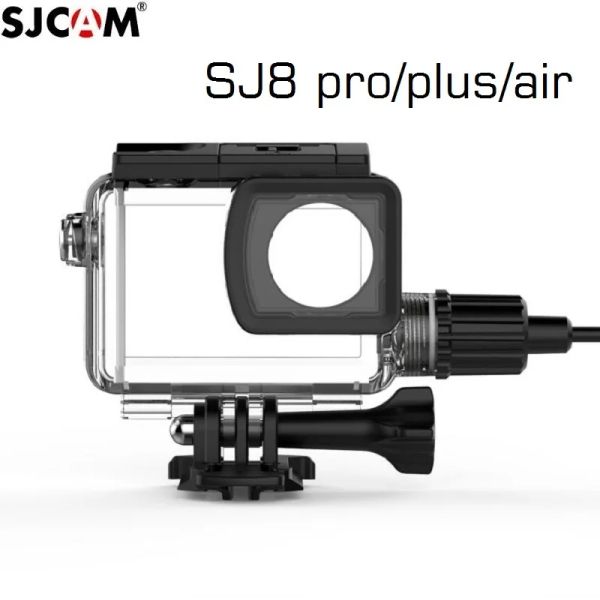 Caméras Original SJCAM SJ8 Pro / Plus / Air Motorcycle étanche Étui pour le chargeur de charge SJ8 Chargeur Caméra Accessoires de caméra
