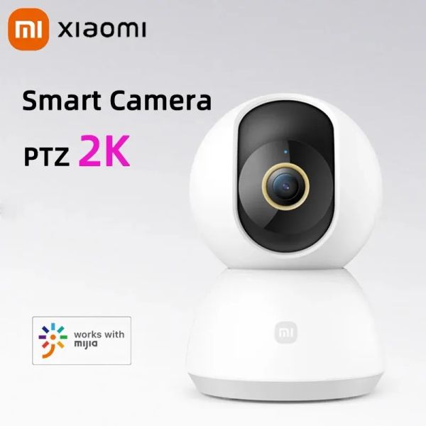 Caméras Original Xiaomi Smart Home WiFi Surveillance Security Camera PTZ 2K Night Vision 360 ° Indoor Baby Video Monitor Work with Mijia
