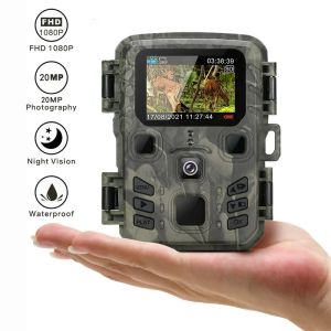 Camera's Outdoor Mini Trail Camera 4K HD 20MP 1080P Infrarood Night Vision Motion Activated Hunting Trap Game IP66 Waterdichte Wildlife Cam