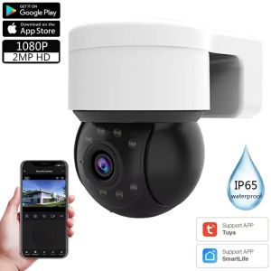 Cameras Outdoor Imperproofing Wireless 1080p 2MP Camera Tuya Smart Life Home Security Ptz IP Zoom Dome Caméras CCTV VIDEO