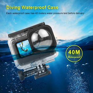 Cameras Pulluz 40m Boîtier imperméable pour GoPro Hero9 Black Max Lens Mod Diving Cover Protective Base avec Basic Mount Vis