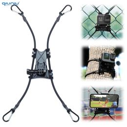 Caméras QiUniu Chain Link Clôture monture Action Caméra Caméra Backstop Mart Sports Outdoor Record pour Gopro DJI SJCAM Smartphone Digital Camera Smartphone