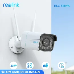 Cameras REOLINK 5MP 2,4G / 5 GHz Kamera Wifi Ludzkie / Samochodowe Wykrywanie 5x Zoom Optyczny Reflektor DwukierUnkowy Audio Wodoodporny Inteli