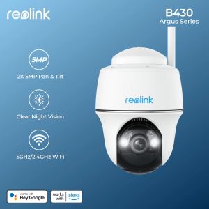 CAMERA REOLINK ARGUS Série 3MP Batterie WiFi Caméra de sécurité 5MP SOLARED IP CAM CAM 2K WIRESS WIRESS PT CCTV SURVEILLANCE CAMERA