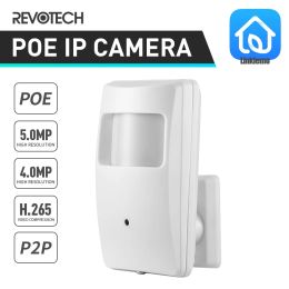 Camera's Revotech 940nm PIR IP -camera Poe 5mp 4mp Night Vision Mini Indoor 18 IR LED Onvif H.265 Beveiligingssysteem Video Surveillance