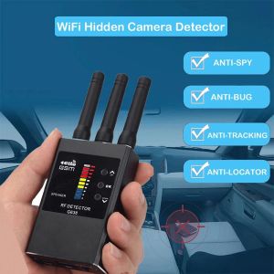 Cámaras Detector de señal RF Wifi Finder de cámara oculta Antispado Escuchar Bugas de teléfono celular Dispositivo de escucha inalámbrica GPS Tracker