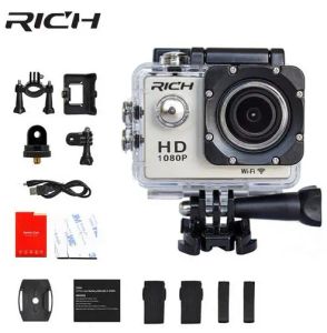 Camera's Rich D9 Sport Action Camera WiFi onder water Mini Cam 1080p HD 8MP Waterdichte SJ Cam Sportcamera's Go Outdoor Pro