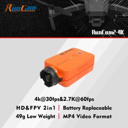 Cameras Runcam 2 4K HD Sports Action Camera pour Wing et FPV Drone App Wifi Film Video Recorder accessoires Quadcopter Runcam2