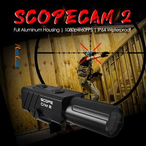 Camera's Runcam Scope Cam 2 Scope Cam Airsoft Paintball Gel Ball Zoom Camera Volledig aluminium behuizing IP64 WiFi App Scopecam2