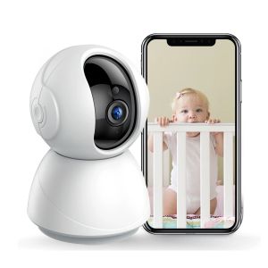 CAMERAS SDETER 2K 4K Moniteur bébé Monitor Camera WiFi Wireless Night Vision Auto Tracking Surveillance Security IP CAM avec application Phone