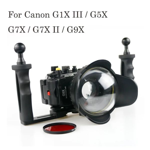 Caméras Baras marins étanches Caméra de caméra sous-marin de la caméra pour Canon G5X G9X G7X Mark II WPDC54 G7X2