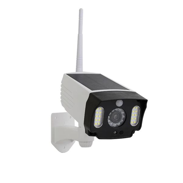 Caméras Simulation caméra extérieure Capteur de mouvement solaire Caméra légère Aménage de protection imperméable pour le système de caméra de sécurité extérieure