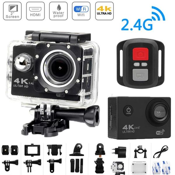Caméras SJ7000 Caméra d'action Ultra HD 1080P WiFi Télécommande Sport Caméra d'enregistrement vidéo étanche 170 ° Caméra de cyclisme grand angle