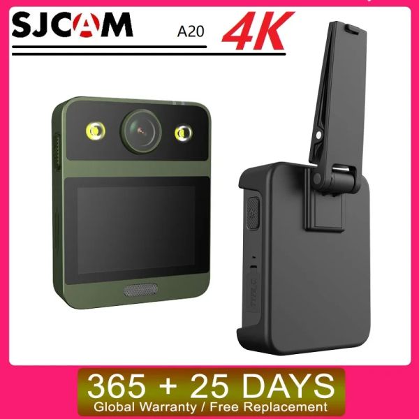 Caméras SJCAM A20 Portable Body Camera 10m LED Night View Gyro LCD Tactile Police Police portable ANTITERRISM