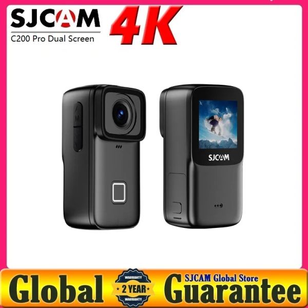 Cameras SJCAM C200 Pro 4k / 30fps Action Action Caméra H.264 / H.265 Compression HDR en direct Streaming 6axis Gyro Touch WiFi Tote Sports DV