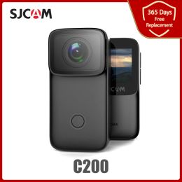 Cameras SJCAM C200 Sports Camera 4K 16MP NTK96660 WiFi Night Nision Gyro Antichestake 40m Imperproof DV Thumb Small Action webcam