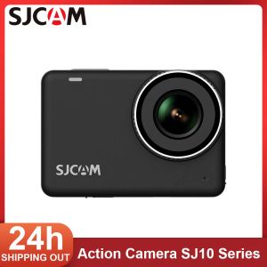 Camera's Sjcam SJ10 Pro Action Camera Waterdichte WiFi Gyro Antishake 8x Zoom Motorfiets Ski -helm Video Sportcamera's