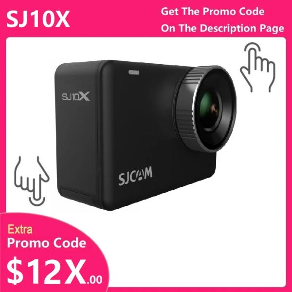 Cámaras SJCAM SJ10X Cámara de acción SJ10 X 4K 24FPS 10M Cuerpo impermeable WiFi 2.33 Pantalla táctil Estabilización Gyro Streaming DV DV