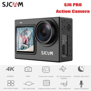 Cámaras SJCAM SJ6 Pro Action Camera 6 Axis de estabilización de giroscopio 4K 60FPS 24MP Wifi Webcam 165 ° de ancho Fov H.264 Cámaras de video deportivos