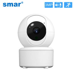 Caméras SMAR 3MP IP CAME ICSEE Home Smart Home Indoor WiFi Wireless Camera Camera Automatic Tracking CCTV Sécurité Baby Pet Monitor